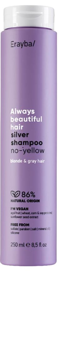 Шампунь тонирующий с фиолетовым пигментом / Abh/ silver shampoo no-yellow 250 мл купить в Минске. Доставка по Беларуси